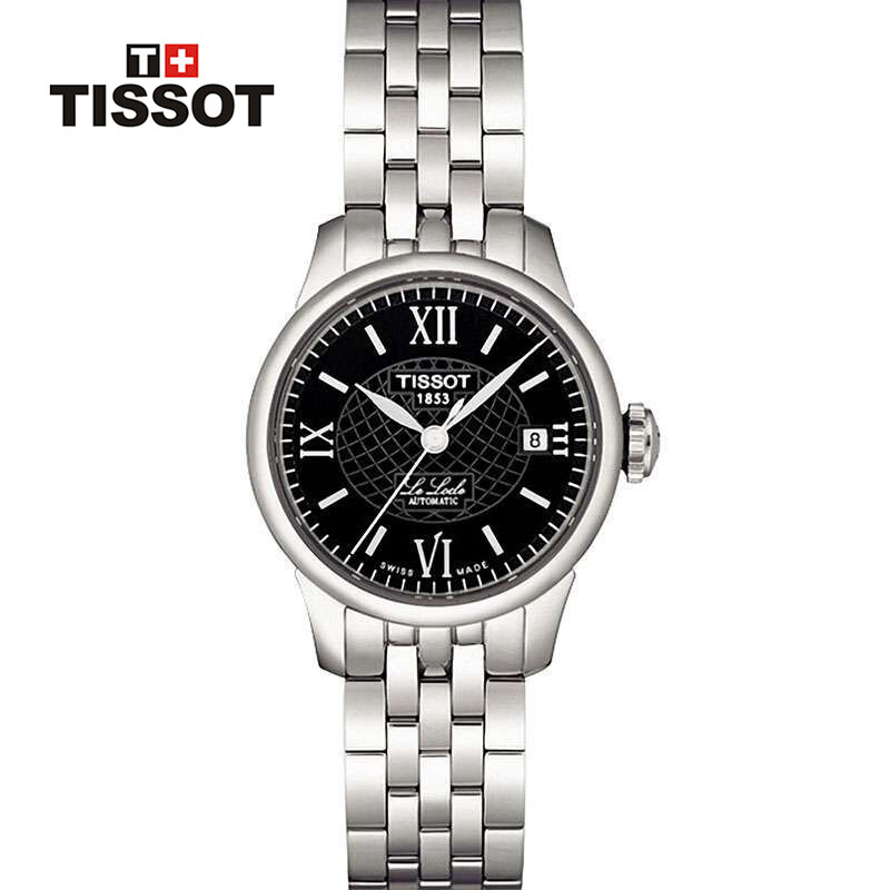 天梭(TISSOT)手表力洛克系列机械情侣表男女表动能80T006.407.11.053. T41.1.183.53女