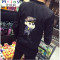 Mtiny男士皮衣夹克外套翻领秋冬季加绒加厚修身韩版青年帅气机车服潮流 4XL 小新黑色