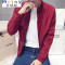 Mtiny春天2017新款男装外套夏季夹克运动春秋韩版潮流薄款防晒衣服青年 4XL修身 白色