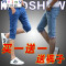 Mtiny七分裤男士短裤牛仔裤夏季青年修身韩版潮流7分中裤男五分裤子男 27 1025浅蓝色+短袖