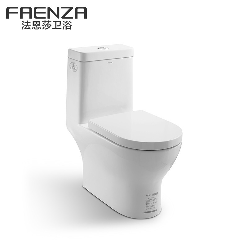 法恩莎（FAENZA） 座便器FB1668 喷射虹吸式普通坐便器 抽水马桶 节水缓降盖板 400MM坑距， 赠全套原厂配件
