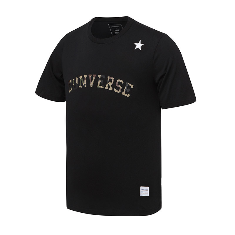 CONVERSE匡威2017新款男装运动休闲短袖T恤10005564-A01 黑色 2XL