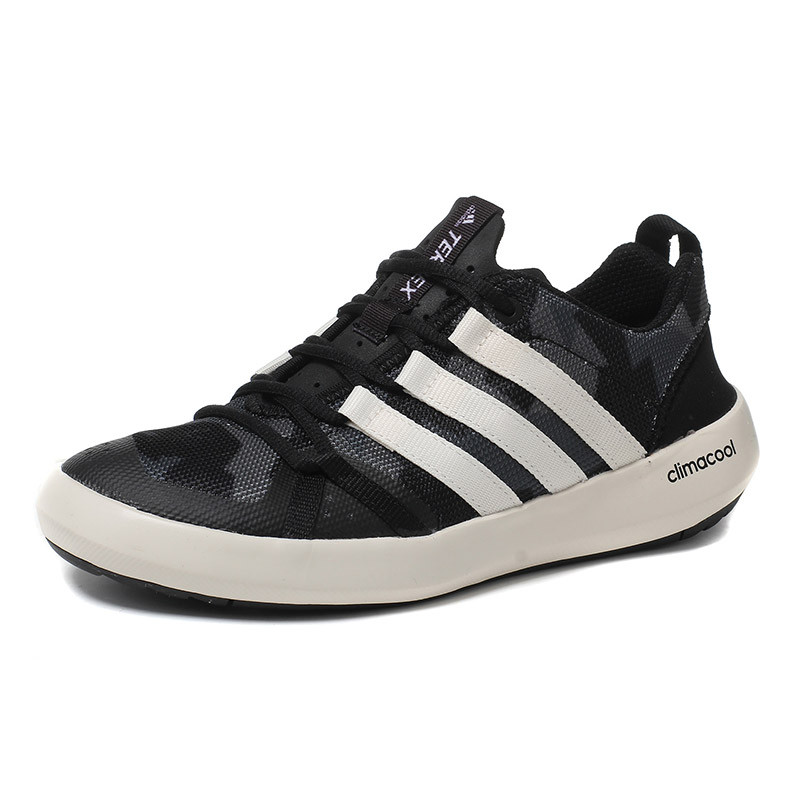 adidas阿迪达斯男鞋户外鞋溯溪鞋2017新款运动鞋S76774 黑色 42.5码