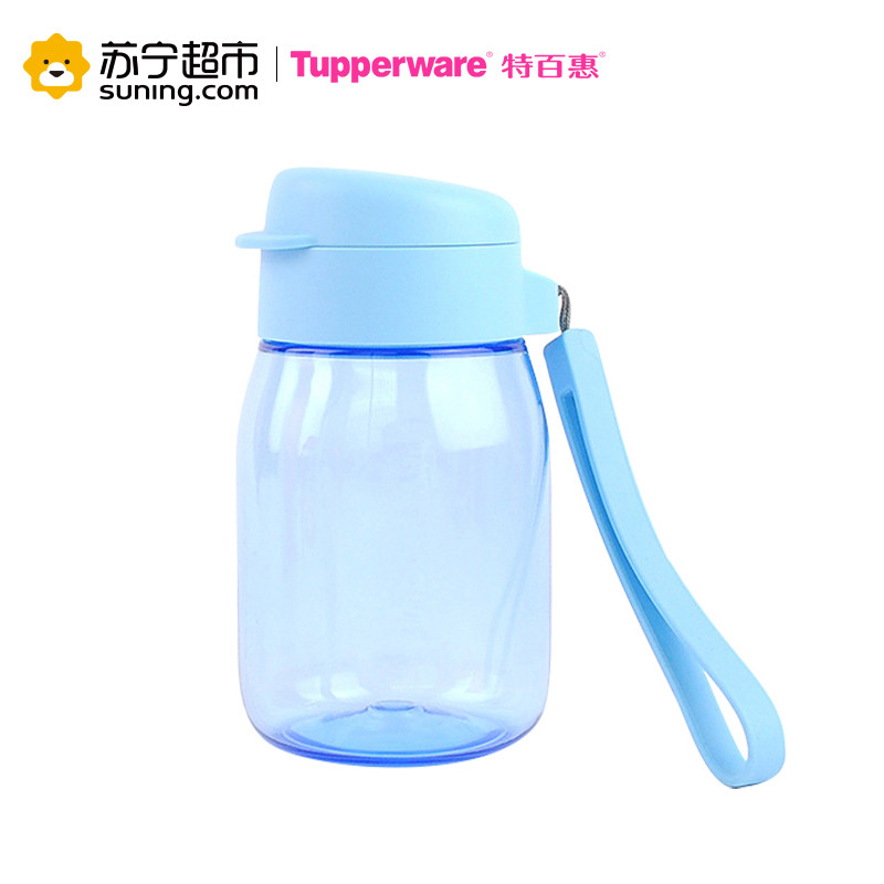 特百惠（Tupperware）嘟嘟CC企鹅杯350ml 便携防漏塑料水杯 创意学生儿童水杯（可选不带吸管） 活力橙-无吸管