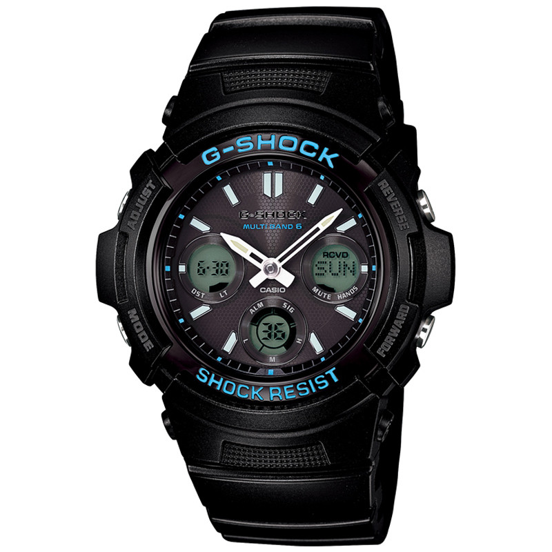 卡西欧(casio)手表 g-shock系列自豪之蓝系列太阳能六局电波光能电波
