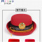 Mtiny女士军鼓队帽团体演出仪仗队乐队红帽子空姐帽子贝雷帽婚庆礼仪帽 军绿色2号基督教徽