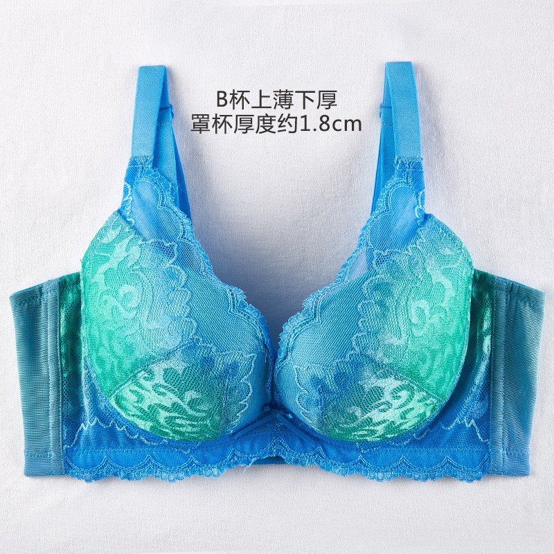 SiTi/诗婷美人鱼系列聚拢上托青少女印花中厚内衣FA5430FA5431 70A 丝蓝