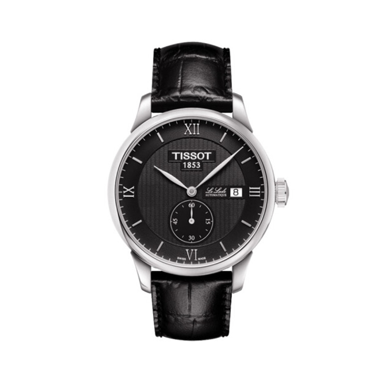 天梭(TISSOT)手表 力洛克系列皮带机械男表T006.428.16.058.01 黑色