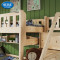 酷漫居松木儿童家具 实木梯柜儿童床高低床子母床 多功能组合床上下床梯柜实木上下床（不含拖箱、置物架） 1.2m*1.9m 上下床+置物架