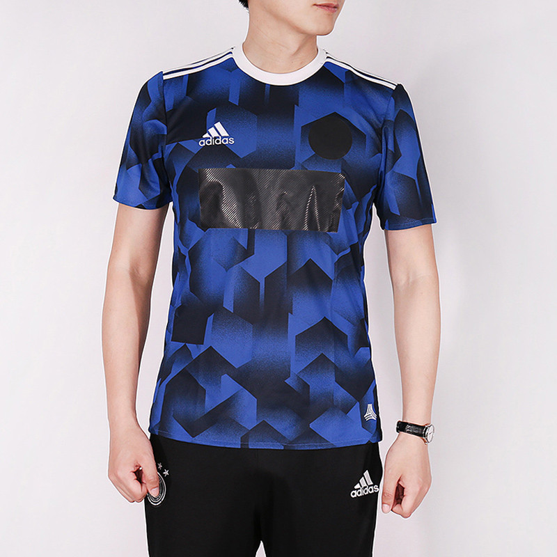 Adidas/阿迪达斯 男装 足球短袖比赛服2017夏季新款运动圆领透气T恤 AZ9722 S(175/92A) AZ9722