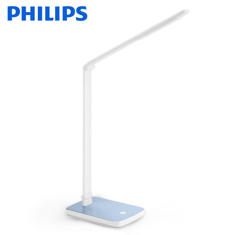 飞利浦(PHILIPS)led台灯 自然光护眼儿童阅读学习书桌灯学生宿舍卧室床头创意流线型台灯 晶利