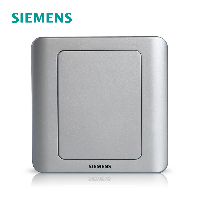 西门子（SIEMENS）10A五孔电源插座（彩银） 空白面板 远景彩银系列