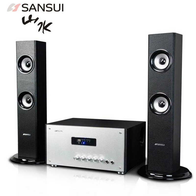 山水（SANSUI）GS-6000(82D)蓝牙音箱家庭影院卡拉OK音响低音炮木制音响U盘
