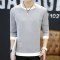 韦斯普 2017秋季新款男士圆领套头卫衣韩版时尚修身长袖T恤F-2系列 XL 黑色833