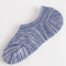 袜子纯棉袜子隐形硅胶防滑棉袜船袜男士夏季浅口短袜薄款低帮 蓝色5双 默认尺寸