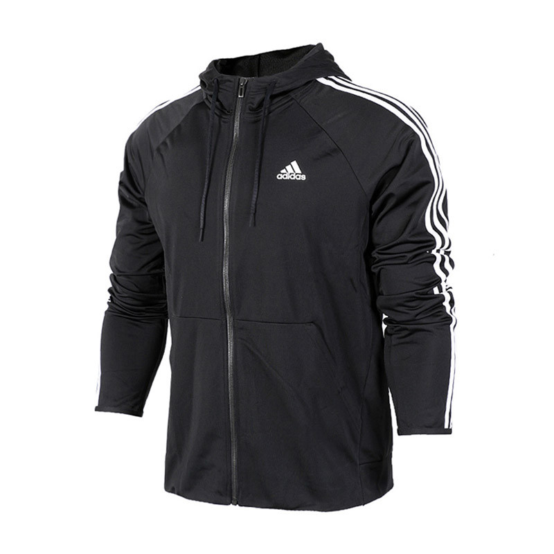 adidas阿迪达斯男子外套夹克2017新款休闲运动服BK4063 3XL 黑色