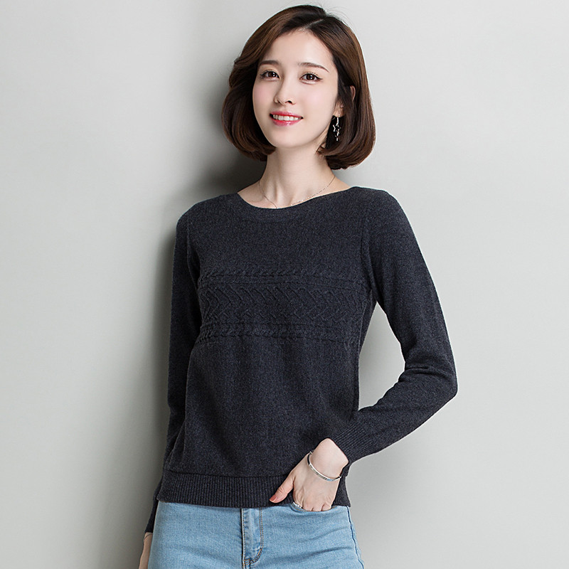 恒源祥女羊毛衫+TM11170028 M 深灰
