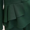 佐露丝女秋套装时尚两件套2017秋季新款韩版长袖长裤时髦小香风春秋气质 XXL 棕色