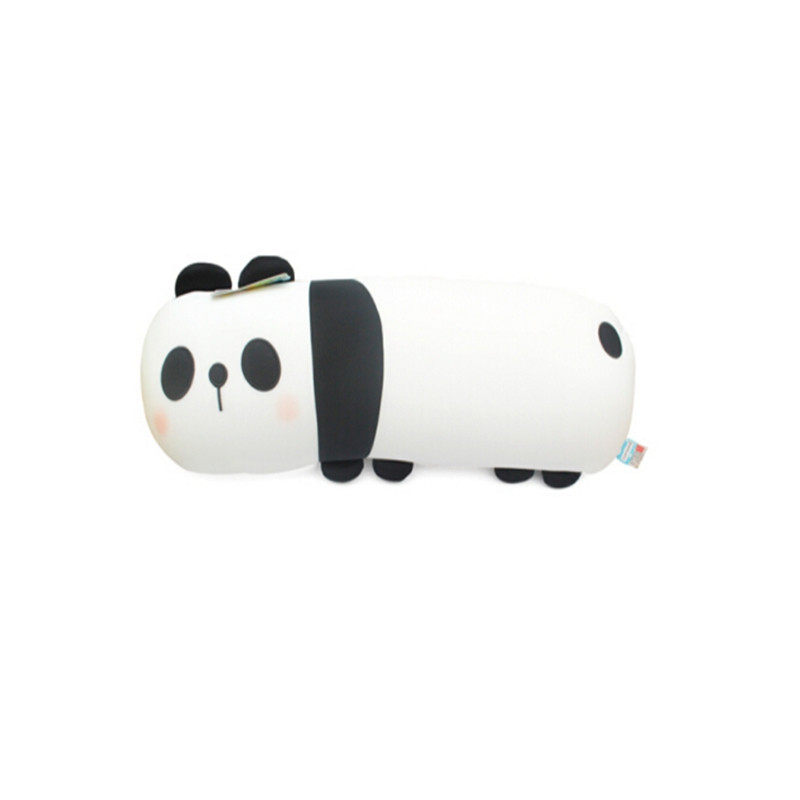 中天乐卡通熊猫纳米泡沫粒子软体抱枕公仔沙发靠垫布娃娃生日礼物长枕头 颈枕30厘米 熊猫
