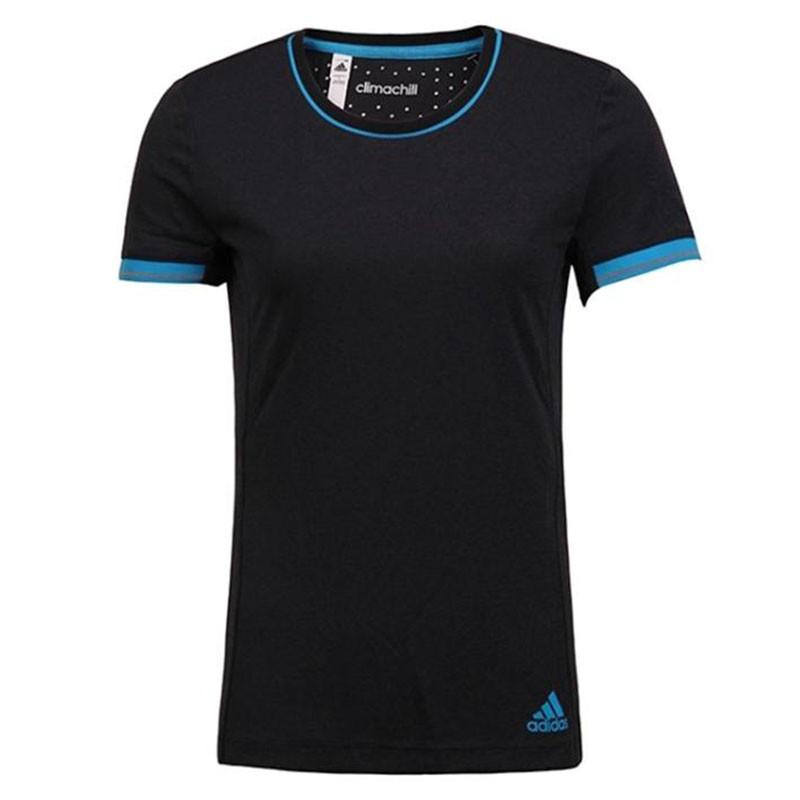 Adidas/阿迪达斯 女装 夏季冰风速干跑步训练T恤运动休闲短袖|S00221 S(160/84A) S00221