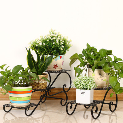 铁艺花架多层创意阳台花架子客厅花盆架落地办公室内外小花几生活日用