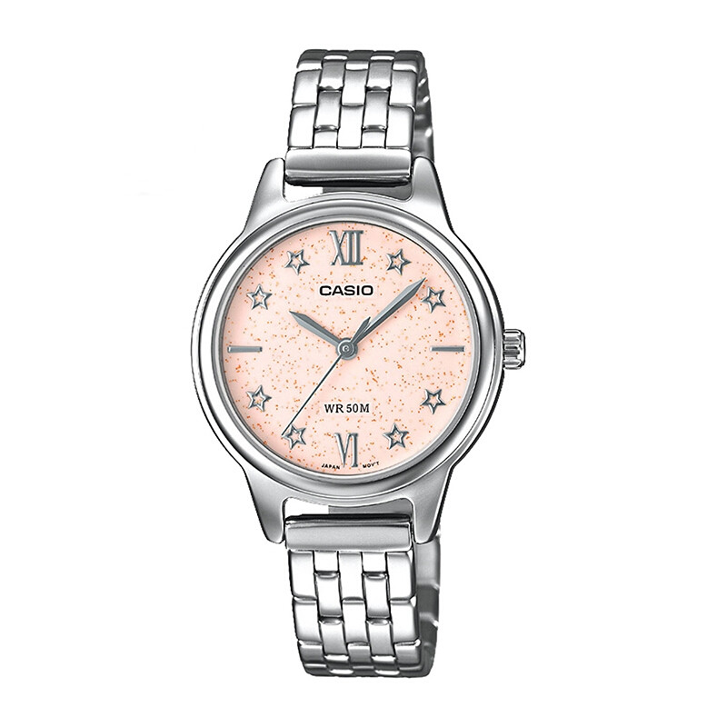 卡西欧（CASIO）星星闪内饰时尚简约休闲商务防水女士腕表 LTH-1103 LTH-1103D-4A