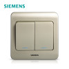 西门子(SIEMENS)开关插座 远景金棕系列二开双控带荧光5TA01171CC133