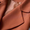 歌诺瑞丝2017秋季女装新款韩版气质宽松百搭短款长袖单排扣风衣外套女9189 XXL 焦糖色