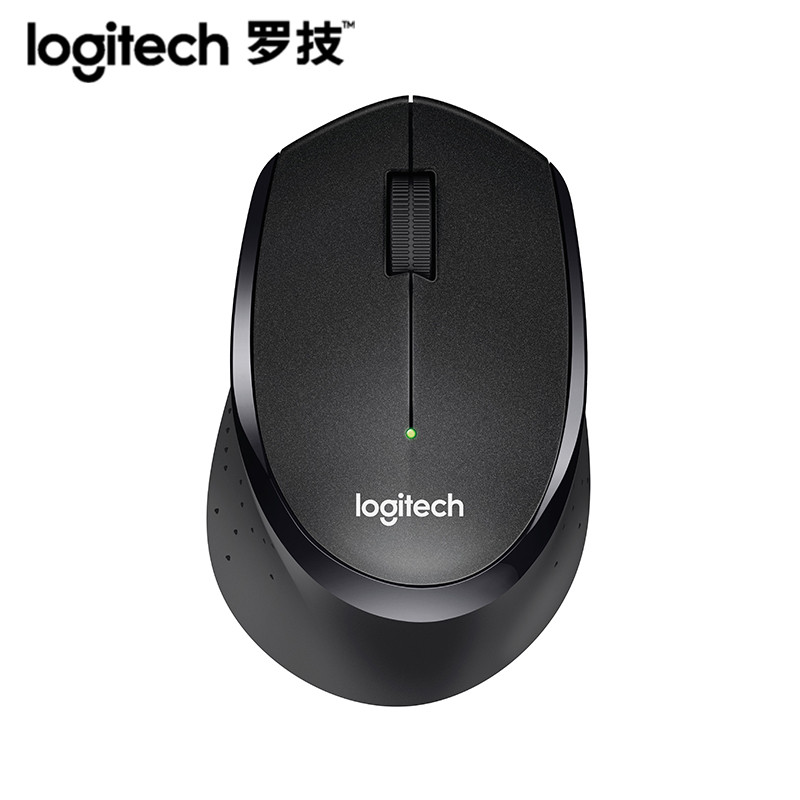 罗技（Logitech）M330 无线静音鼠标 办公笔记本省电无声鼠标M280/M275升级(黑色)
