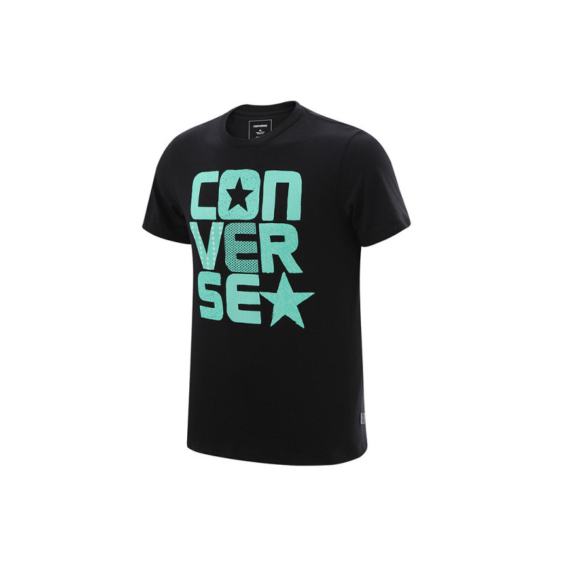 匡威Converse2017新款男装短袖T恤运动服运动休闲10003427-A02 黑色 2XL