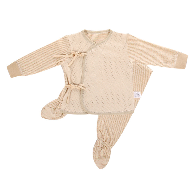 【康贝方】婴儿内衣新生儿衣服 点点系列绑带合同套 童装春装新品#8120 8120颜色随机 52#（适合身高48cm-54cm）