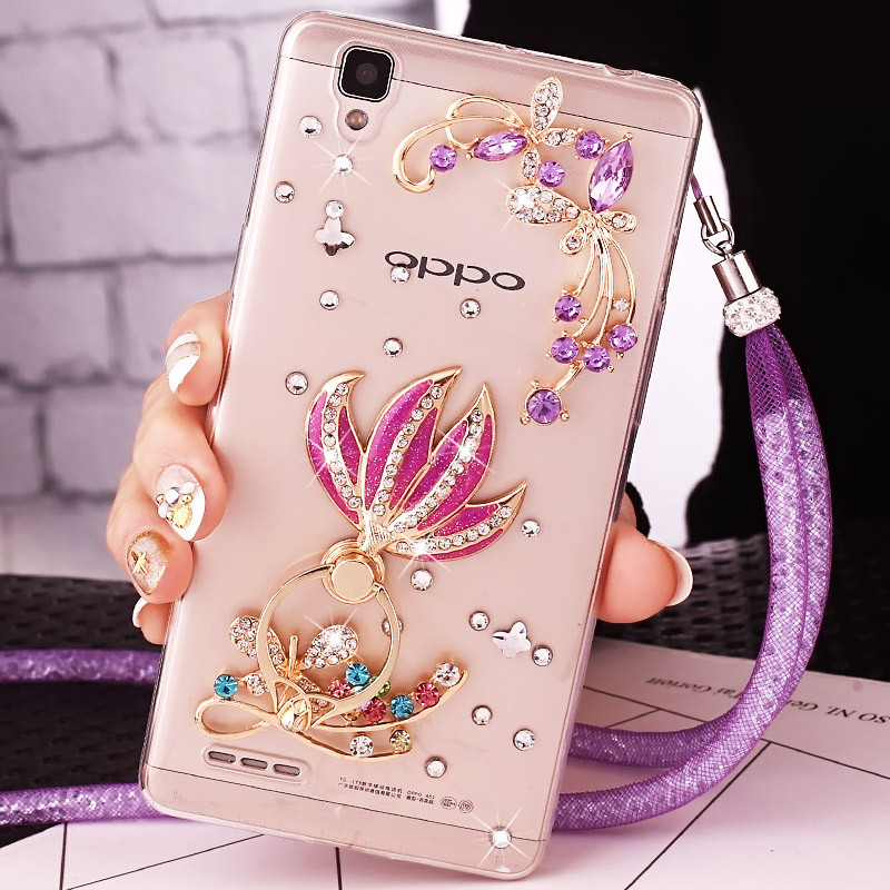 OPPOA35手机壳0PP0A35m软胶poop保护套popo挂绳opr男女opopr防 紫美人鱼+紫沙链