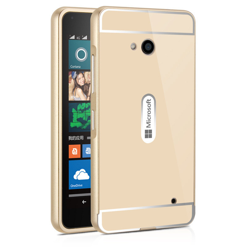 微软640手机壳防摔RM-1113保护套诺基亚Lumia640金属边框外壳4G2017 6金-送钢化膜
