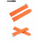 傲途橡胶硅胶表带适用欧米茄海洋系列 橡胶手表带 防水防汗20mm 22mm折叠扣表带 橙色折叠扣 22mm