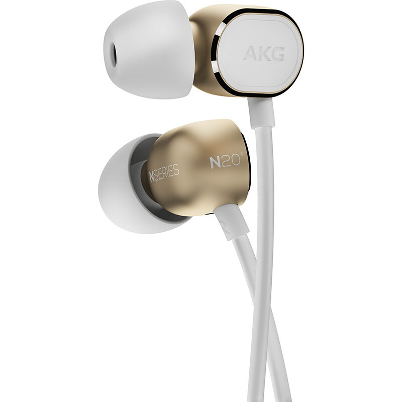 爱科技（AKG）N20C 耳机入耳式 立体声音乐耳机 手机耳机 苹果安卓双系统切换三键耳机 通用女生 重低音 - 金色