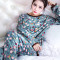 bw9新款反季促韩版甜美可爱珊瑚绒睡衣女秋冬季加厚长袖法兰绒家居服套装 L（100斤-115斤） YDM-T09蓝色碎花