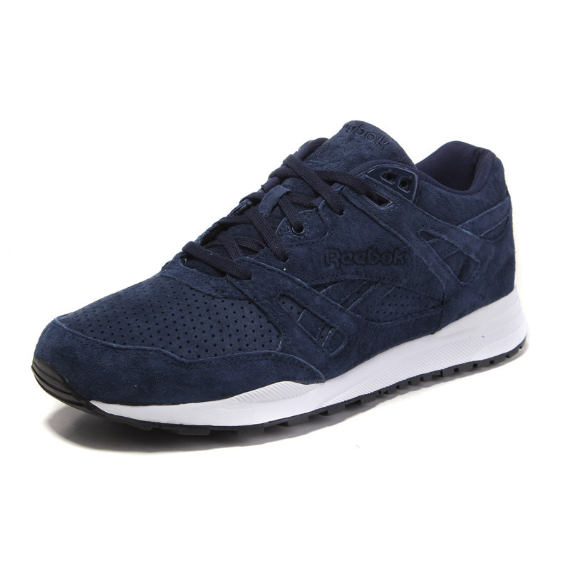REEBOK男鞋休闲鞋Ventilator冬季新款运动鞋低帮V66575 深蓝色 44码