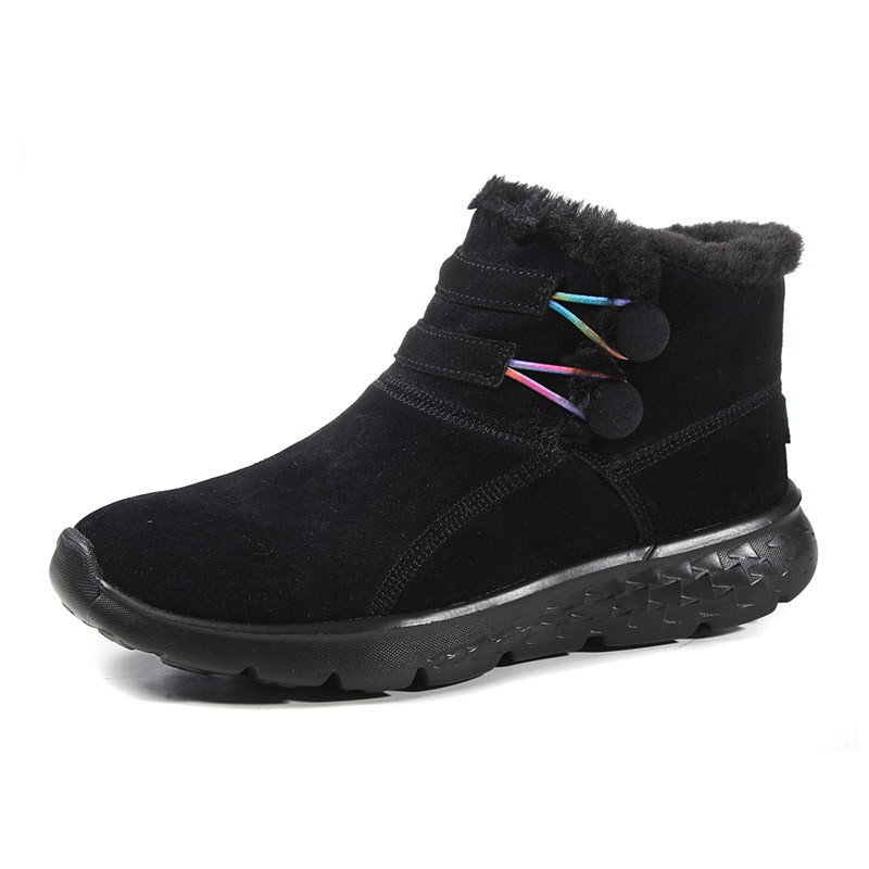 SKECHERS 斯凯奇2016新款女鞋短靴运动鞋运动功能6666013/BMLT 黑色 37码