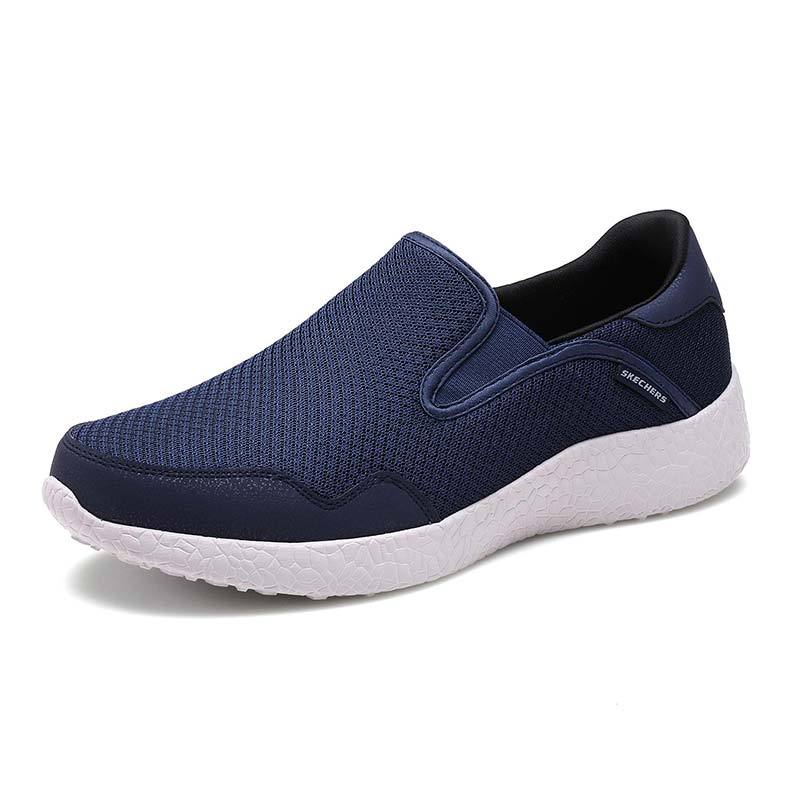 SKECHERS 斯凯奇2017新款男鞋休闲鞋运动鞋生活休闲52112/N VY 海军蓝色 43码