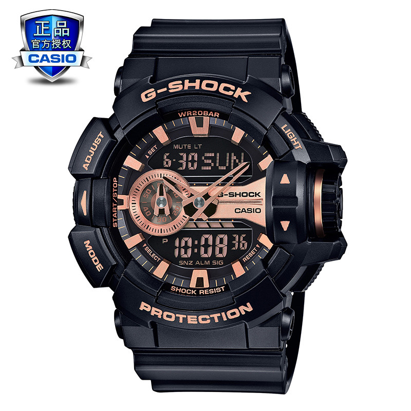 梦想如金卡西欧手表男 g-shock黑金GA-110GB运动手表gshock男表 GA-400GB-1A4