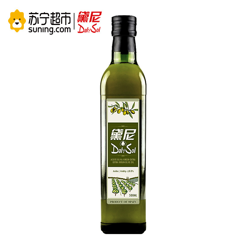 黛尼（DalySol）特级初榨橄榄油500ml 西班牙原瓶进口