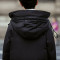 绅士空间 2019冬季羽绒服男中长款青少年修身男装韩版男士羽绒服连帽保暖加厚外套YYS.895 XL(180) YYS.895黑色