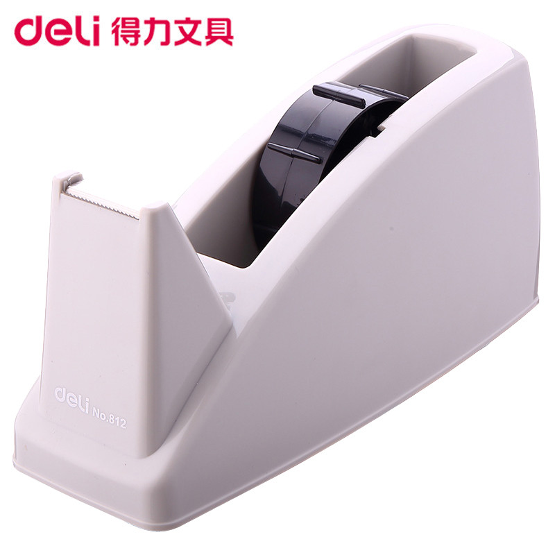 得力(deli)812大号胶带座 透明胶带切割器