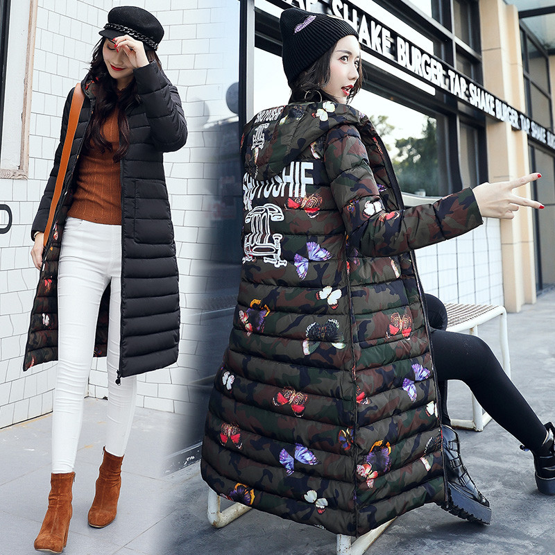 秀衣记2017年冬季棉衣/棉服连帽拉链加厚直筒长袖气质优雅 2XL 粉色
