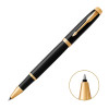 派克PARKER IM纯黑丽雅金夹宝珠笔 学生商务办公文具用品日常书写0.7mm宝珠笔芯