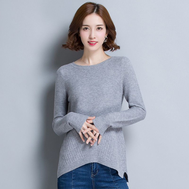 恒源祥女羊毛衫+TM19HND101 M 中灰