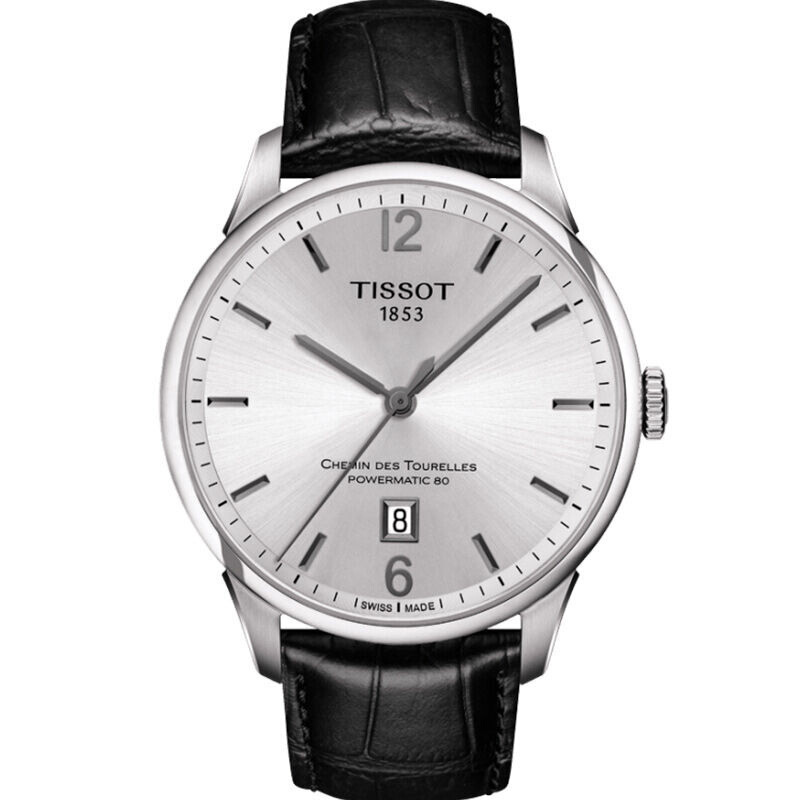 天梭(Tissot)手表杜鲁尔系列商务休闲男士腕表机械男表 T099.407.16.037.00