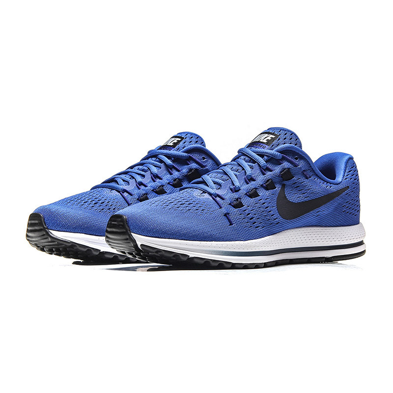 Nike耐克男鞋跑步鞋2017新款Air Zoom气垫缓震网面运动鞋863762 蓝色 40码