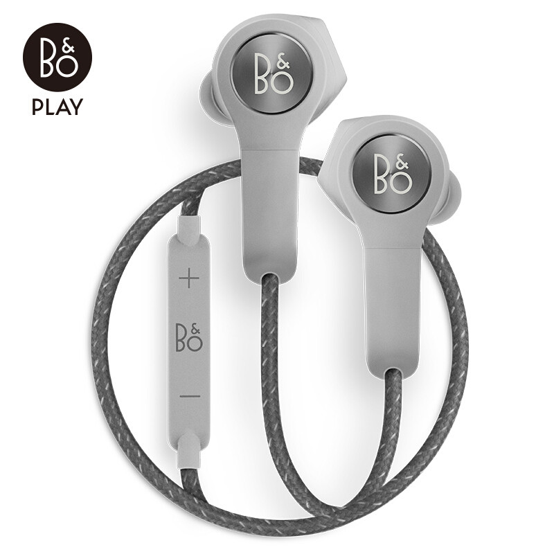 B&O PLAY（by Bang & Olufsen）BeoPlay H5 无线蓝牙音乐手机耳机 浅灰色 限量版 磁吸