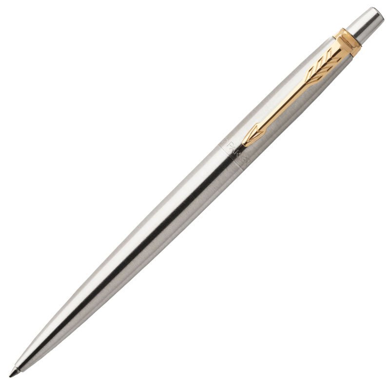 PARKER派克 美国进口 凝胶水笔 学生文笔办公用品中性笔签字笔原子笔0.55mm 1支 钢杆金夹凝胶水笔
